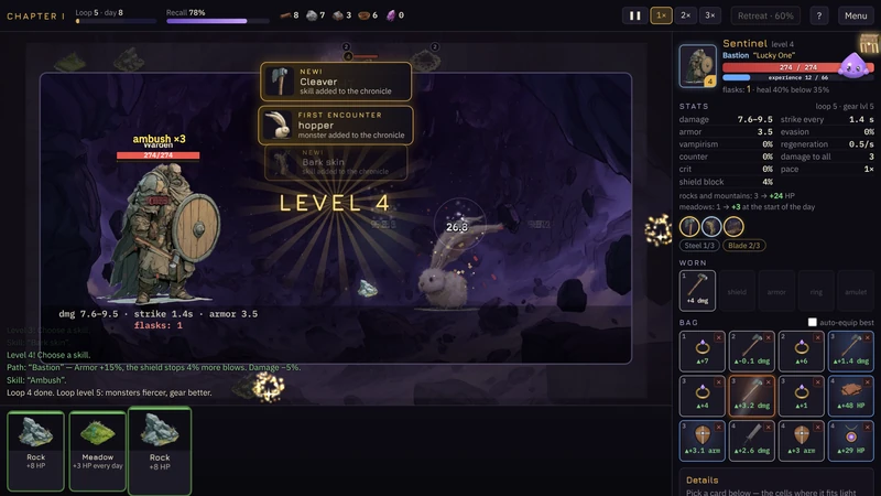 Warden's Loop: the road loop, place cards and a fight